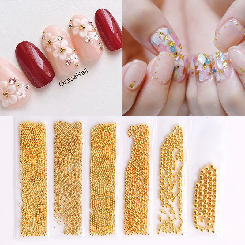 TCST-015 Nail Rhinestone Shiny Glass 3D Crystal Mini Small Beads Art Decorations AB DIY Stone Caviar | Красота и здоровье