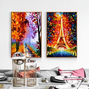 Decorative Painting Living Room Abstract Oil Painting Paris Impression Abstract Painting Home Decoration Wall Hanging Painting