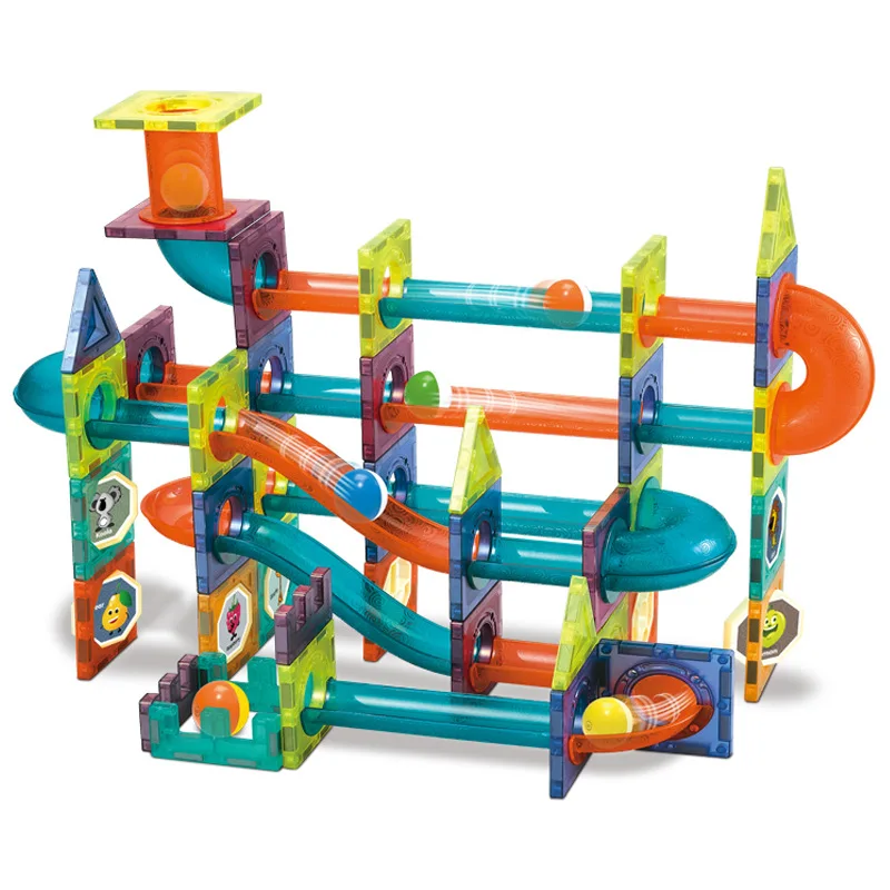 49-110 шт. Магнитный строительный блок магнитный лабиринт гоночный бег шар