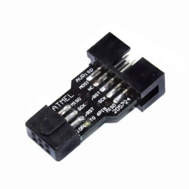 Плата адаптера AVRISP USBASP ISP STK500 с 10pin до 6pin/10P 6 цифр | Электронные компоненты и