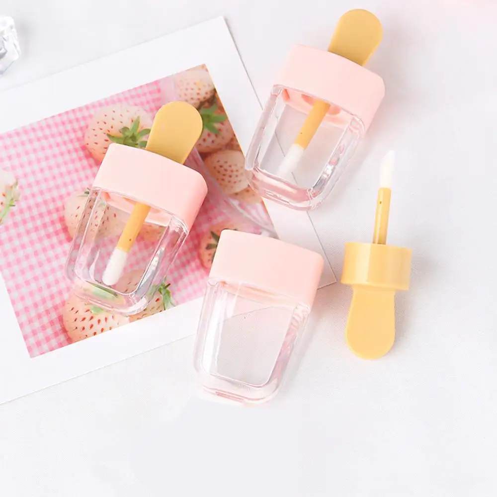 5 шт. прозрачный ледяной крем блеск для губ туба пустой бальзам многоразовый