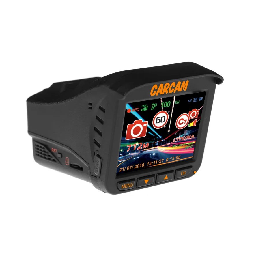 Автомобильный видеорегистратор с радар детектором 3 в 1 CARCAM COMBO 5 Lite