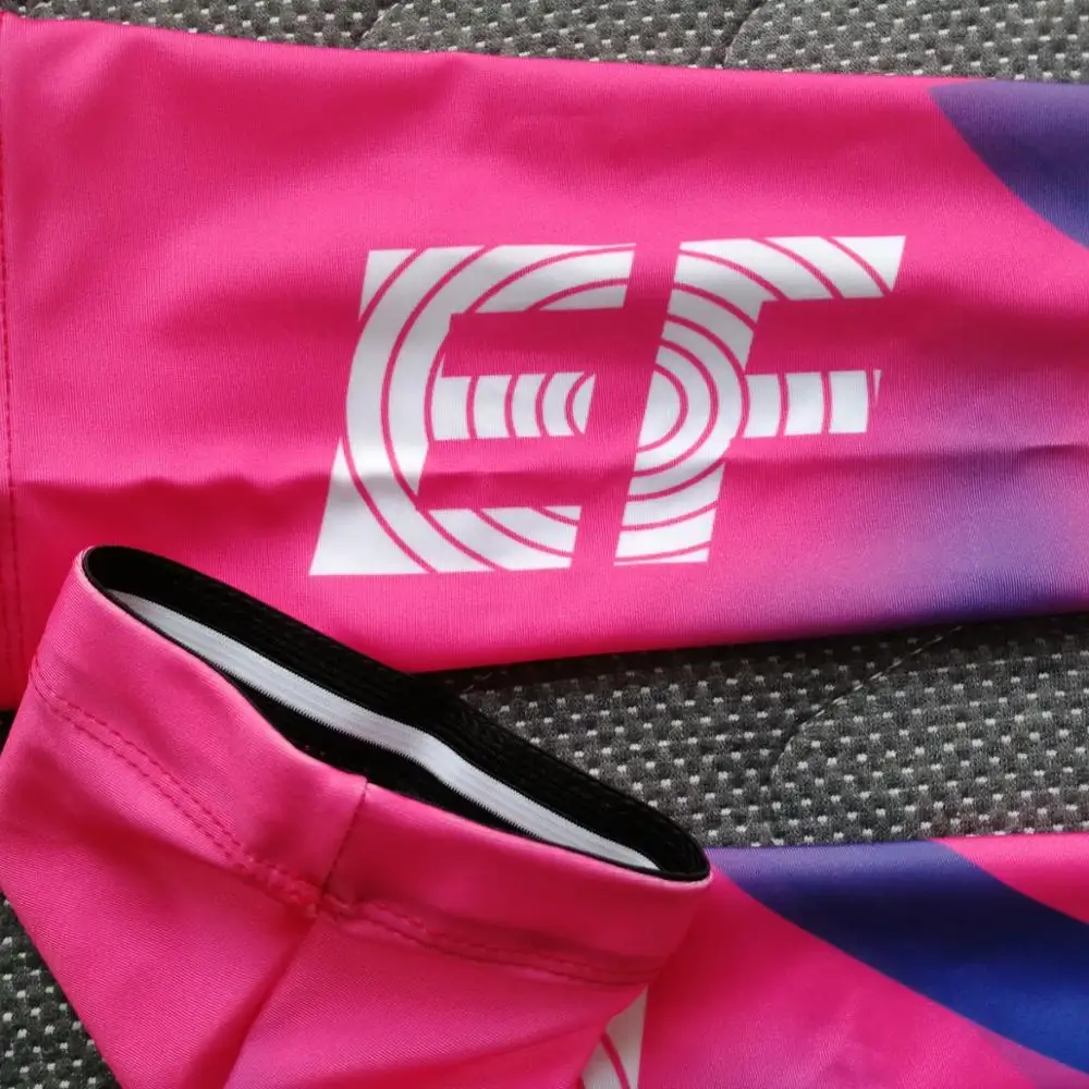 2020 Pro Team EF розовые велосипедные нарукавники! Велосипедные нарукавники