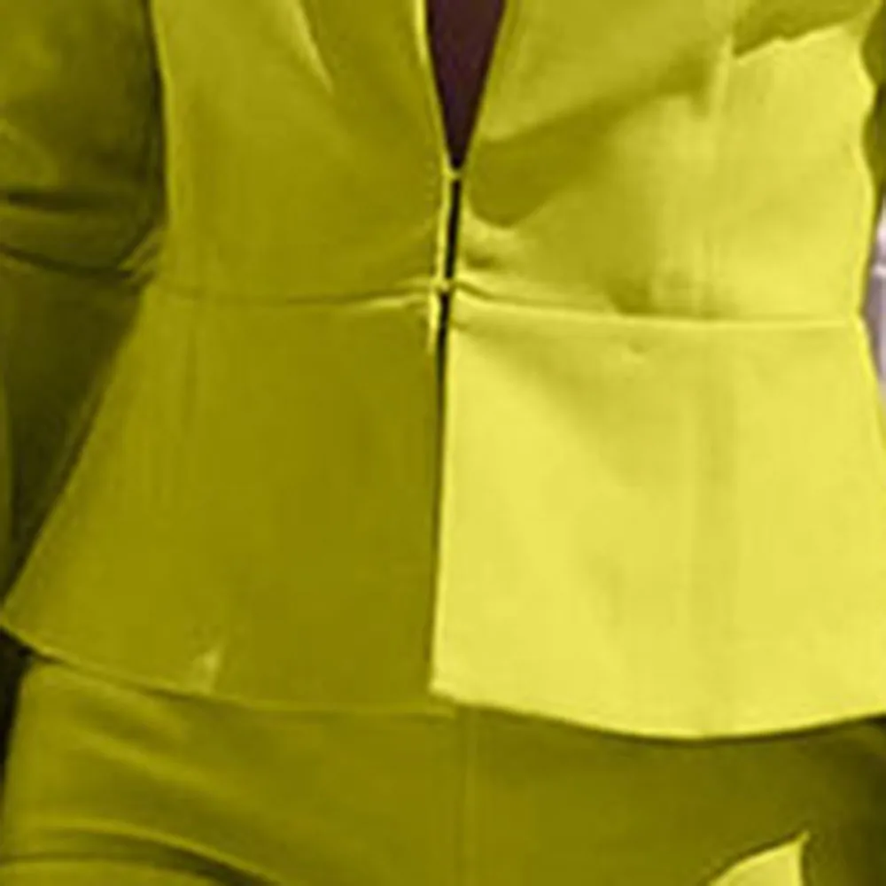 Женские комплекты из двух предметов Осенние сексуальные повседневные блейзеры с