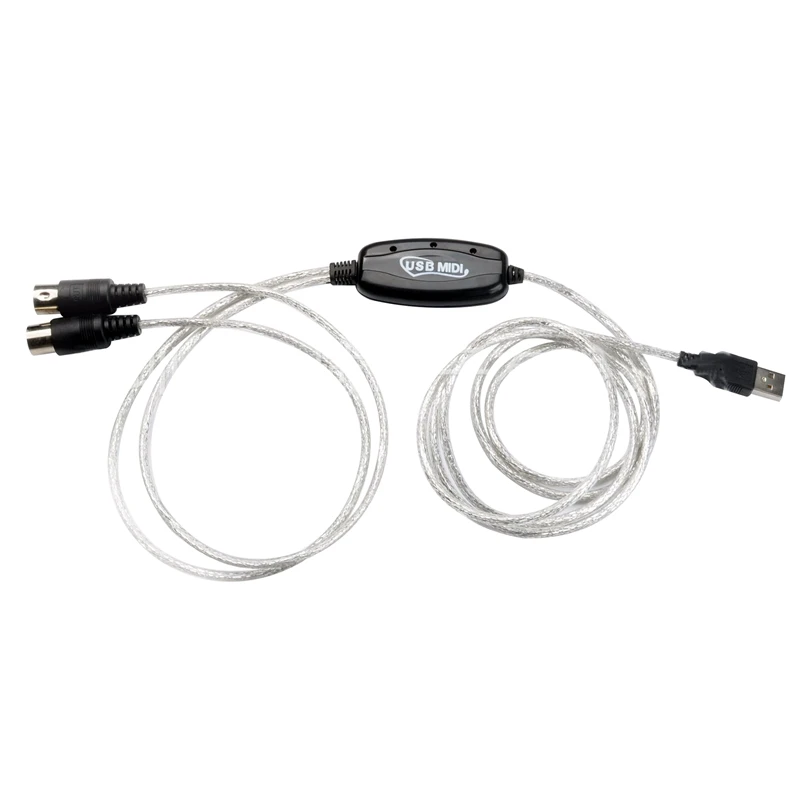

USB to Midi Cable Music Editing Cable Piano Computer Connection Cable for Electronic Drum/Piano/Electronic Organ