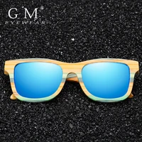 gm skateboard wood bamboo sunglasses polarized for women mens new brand designer wooden sun glasses uv protection lens s3834