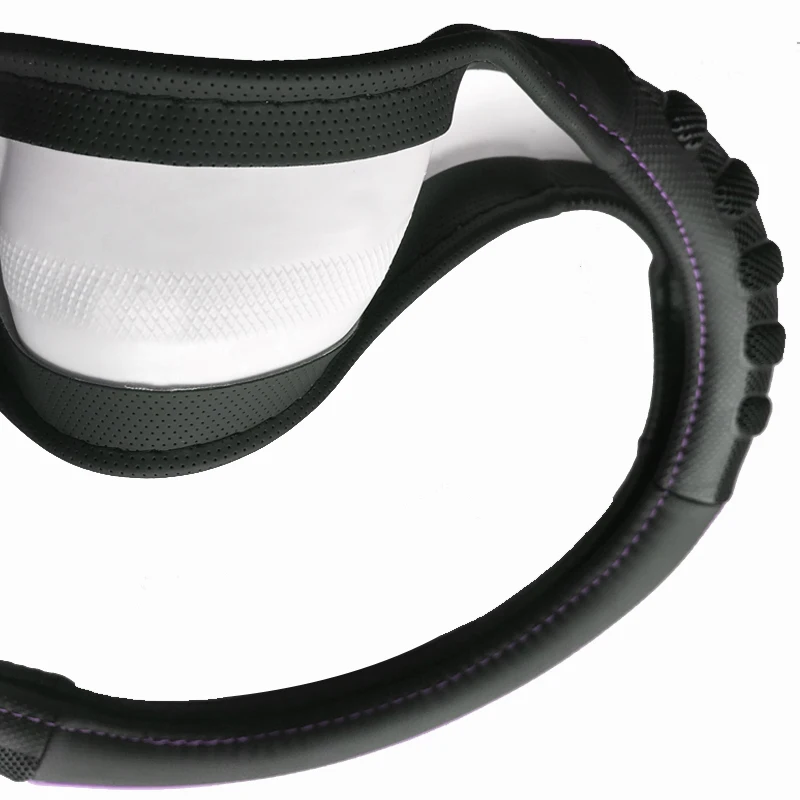 Автомобильное рулевое колесо 37 см-38 см кожаное прошито вручную искусственная