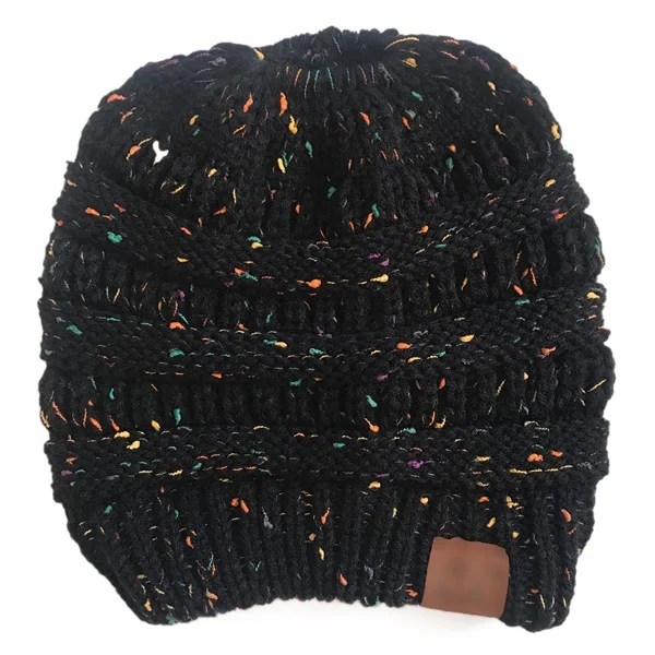 black with tag New Headwear Knitted Crochet Headband Turban Winter Ear Warmer Headwrap Elastic Hair Band for Women's Wide Hair Accessories - Цвет: black with tag