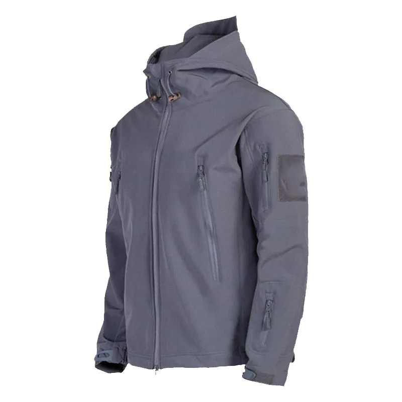 

Outdoor Soft Shell Men Women Autumn New Casual Bomber Jacket Windproof Waterproof Breathable Male Tactics Military Hooded Coat