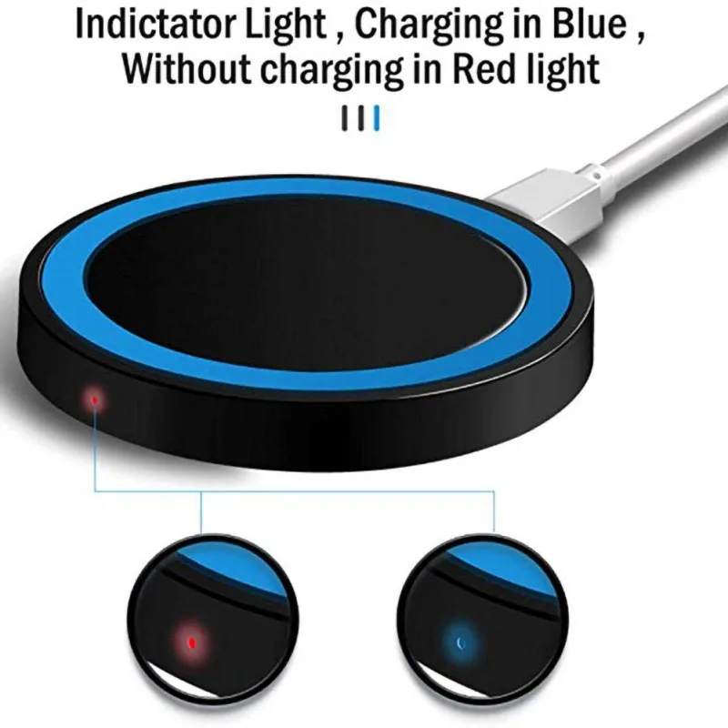 Горячее Q5 Беспроводное зарядное устройство 5 Вт зарядная панель для iPhone 11 X XR 8 Samsung