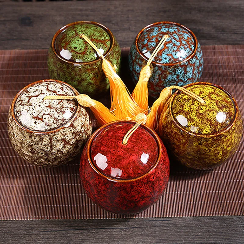 Цветная Керамическая канистра памятная урна герметичный горшок каскадная