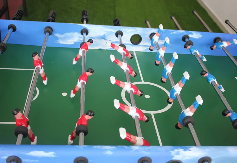 Настольный футбол машина для взрослых и детей двойной большой стол типа игра-головоломка настольная настольный футбол 8 шест игрушка