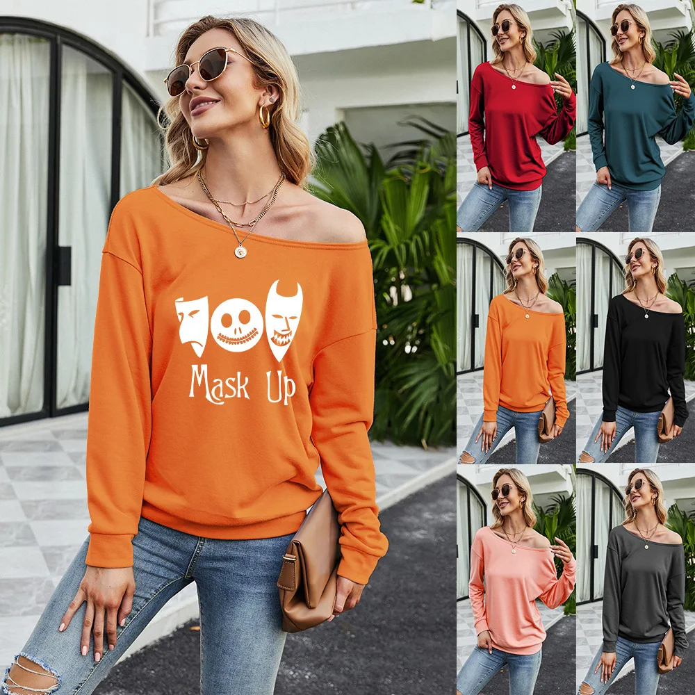 

Женская винтажная Толстовка с длинным рукавом, свободного покроя