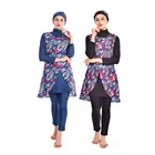 Мусульманский купальный костюм размера плюс Для женщин скромные исламские костюмы для плавания мусульманский купальный костюм Мусульманский купальник полное покрытие хиджаб исламский 6XL