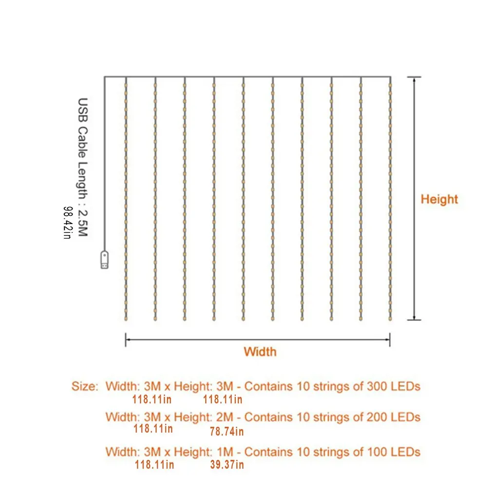 

USB Remote Control Copper Wire Light String Durable Practical And Beautiful LED Christmas Decoration Copper Wire Light