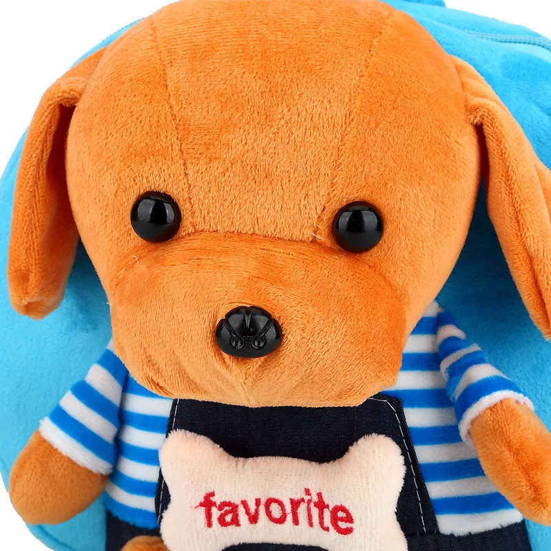 Милый щенок детские сумки для мальчиков плюшевый Детский рюкзак малышей девочек