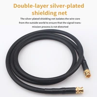 hifi pure silver bnc digital coaxial cable hd video cable di radio frequency sma audio cables