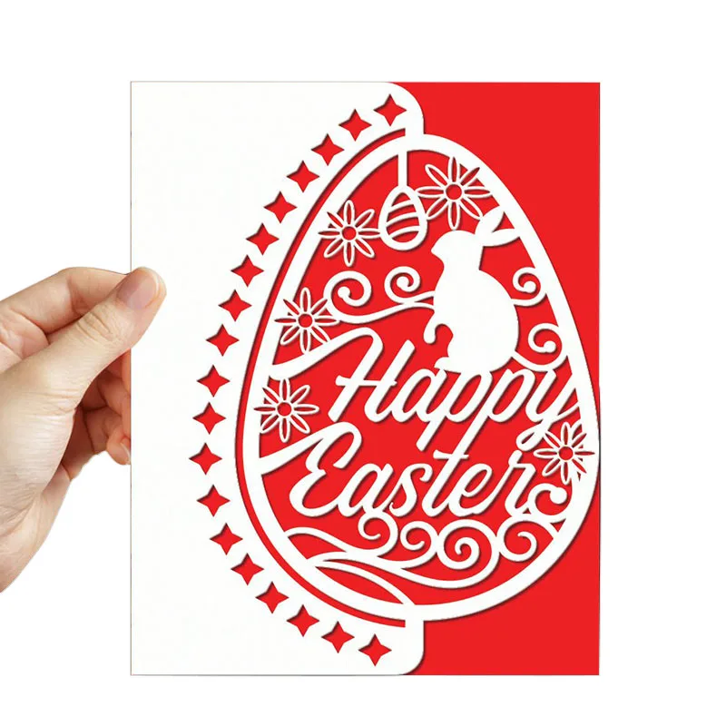 

Happy Easter Egg Bunny Border card Cutting Dies Stencil For DIY Scrapbooking Decorative Embossing Handcraft Die Cutting Template