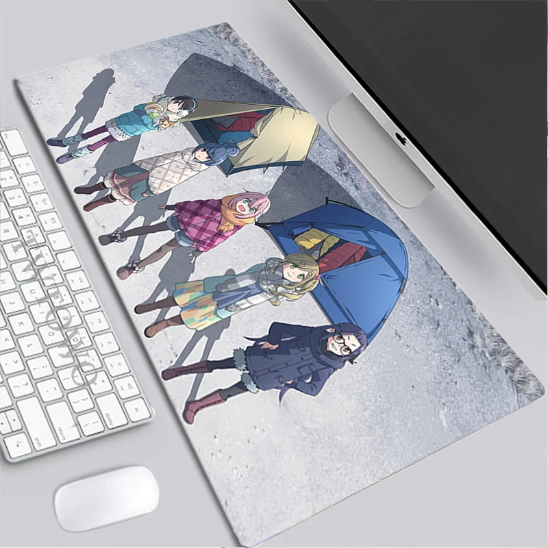 

Mousepad Large Computer XXL Custom MousePads keyboard pad Mouse Mat Yuru Camp Soft Office Gamer Anti-slip Laptop Mice Pad