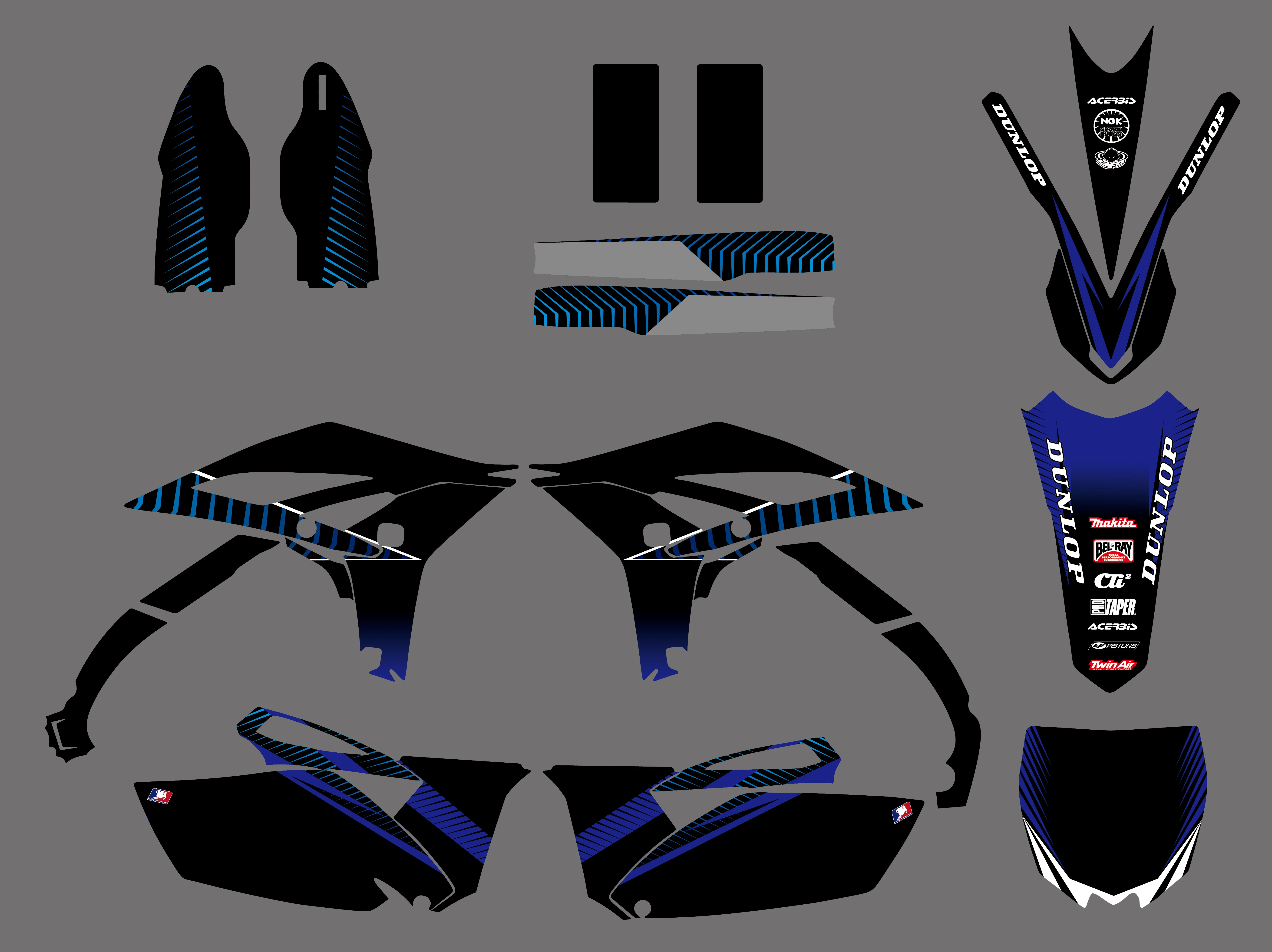 0196 наклейки для графики мотоцикла Yamaha YZ250F YZF250 YZ 250F YZF 250 2010 - 2013 2011 2012 наклейка фона |