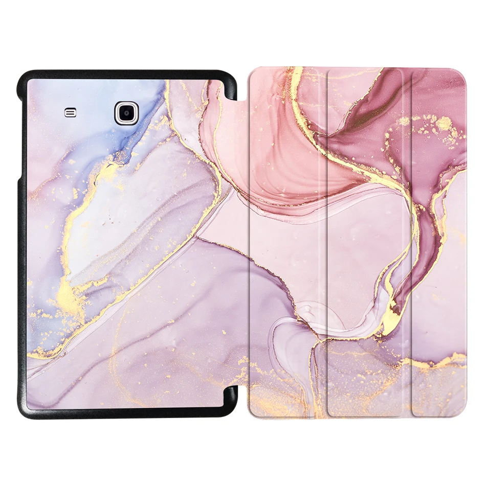 MTT чехол для samsung Galaxy Tab E 9,6 ''T560 T561 SM-T561 T565 Funda откидной трехслойный чехол из искусственной кожи с мраморной текстурой для планшета - Цвет: SS09