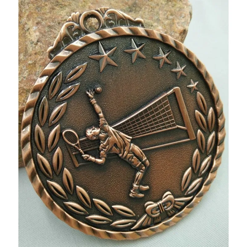 

silver bronze movement medal Tennis School Sports Medal Gold Silver Bronze Movement Communication Ability/self-confidence