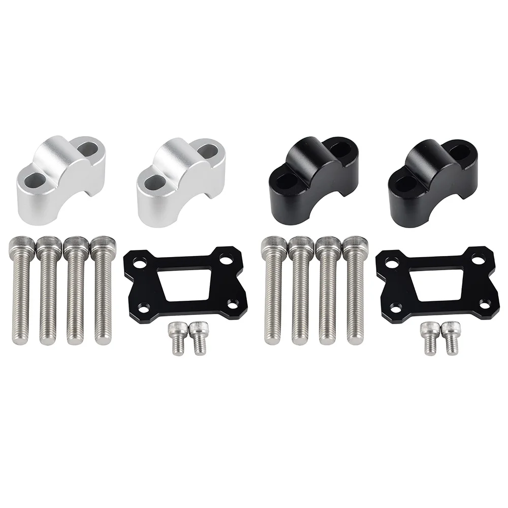 

25mm Black Handlebar Riser Moves Bar 25mm Up Rising For Yamaha MT07 FZ07 2014-17 Extend Handlebar Clamp Risers Mounts Assembly