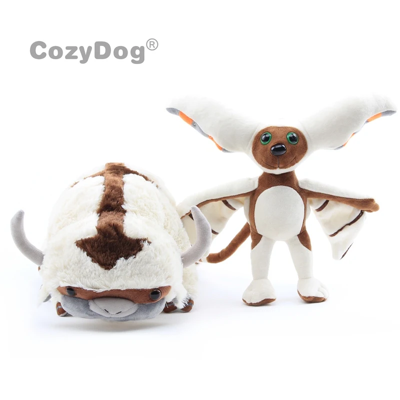 Плюшевые игрушки из аниме appa momo 2 шт. кукла мягкие животные (appa:45x23x20 см momo: высота 30