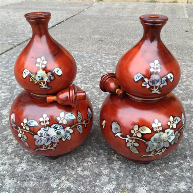 Искусственная тыква фигурки инкрустированные ракушками цветок из массива