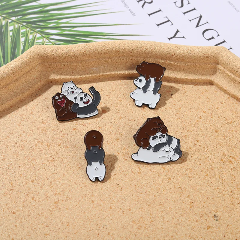 

Japanese Cartoon Bear Brooch Shirt Backpack Pin Enamel Badge Brooch Men and Women Badge Pin Pendant Jewelry Accessories Ms Gift