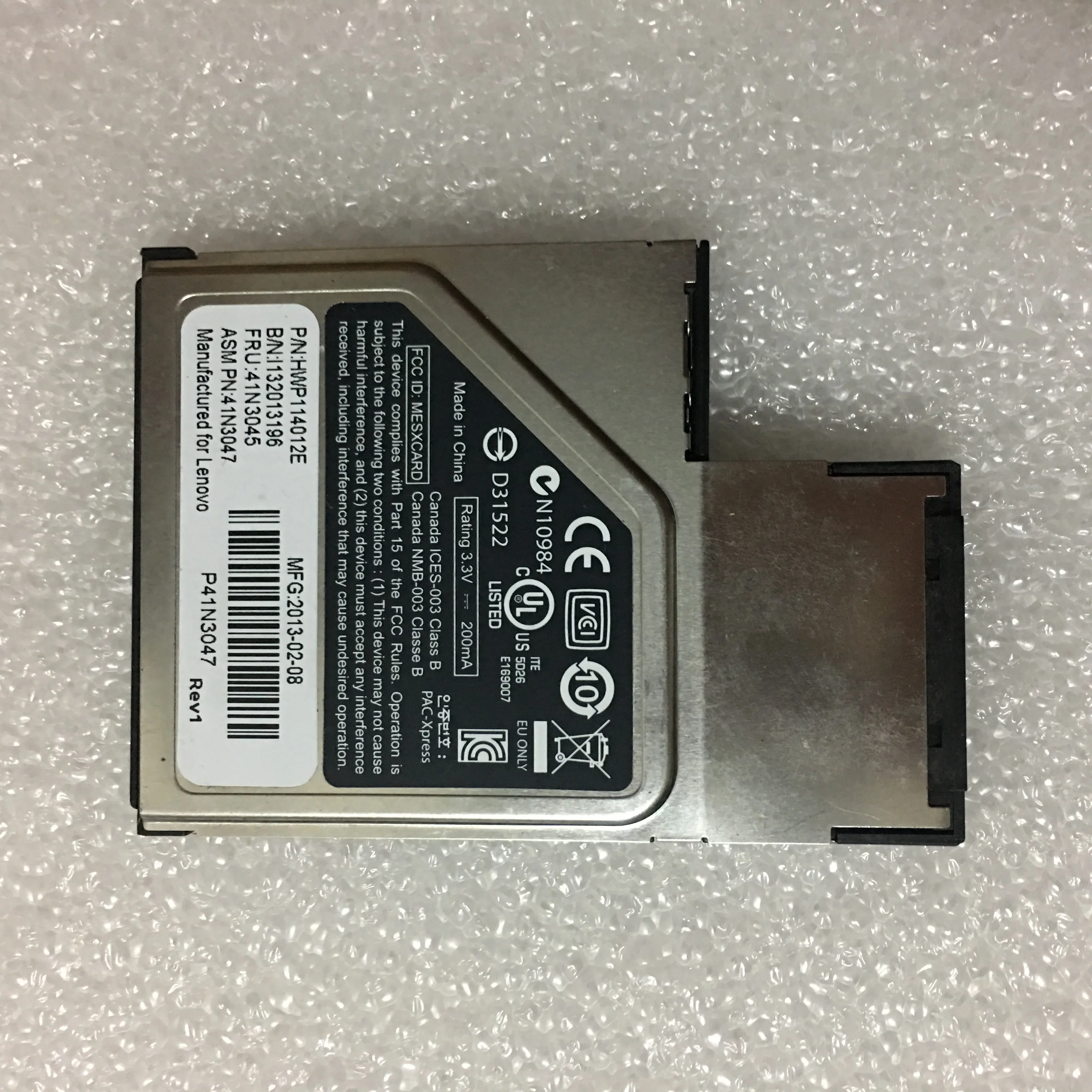 new original laptop lenovo thinkpad x220 x230 x220t x230t l530 l520 l430 l421 smart card reader express card 41n3045 free global shipping