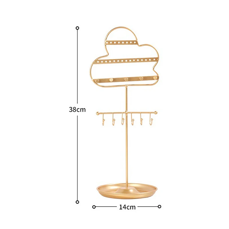 

Earring Holder Rack, Necklace Organizer Tree, Jewelry Display Stand for Rings Bracelets Stud Hoop Hairpin Brooch