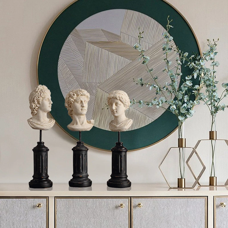 

2021 New David Venus Statue Greek Figurine Art Gift Office Desk Decor Mini Collectiable Retro Character Sculpture