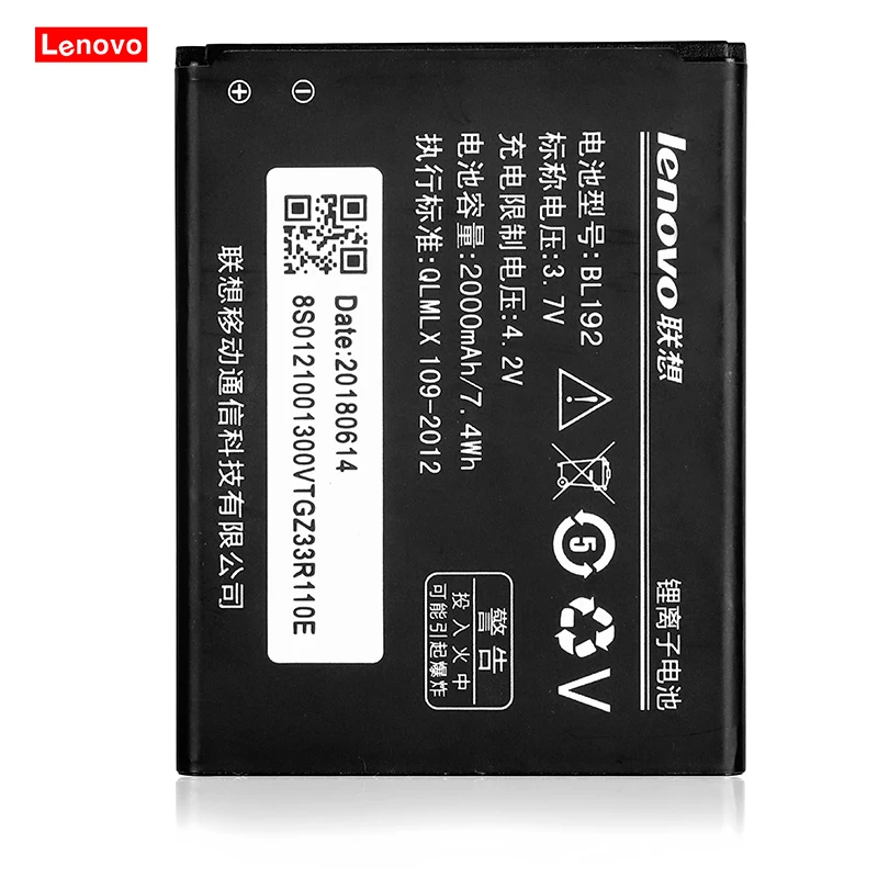 100% Оригинальный аккумулятор 3 7 в 2000 мАч BL192 для Lenovo A328 A328T A526 A750 A529 A560 A680 A590 A300 A388T A505E
