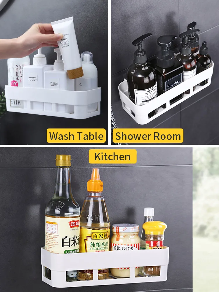 Настенный пластиковый стеллаж для хранения JOYBOS JBS91 контейнер подставка шампуня