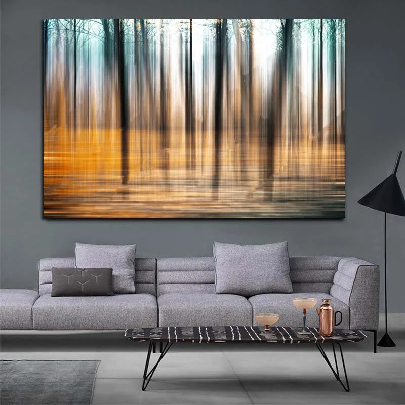 Скандинавская абстрактная картина дерево настенная живопись для украшения дома