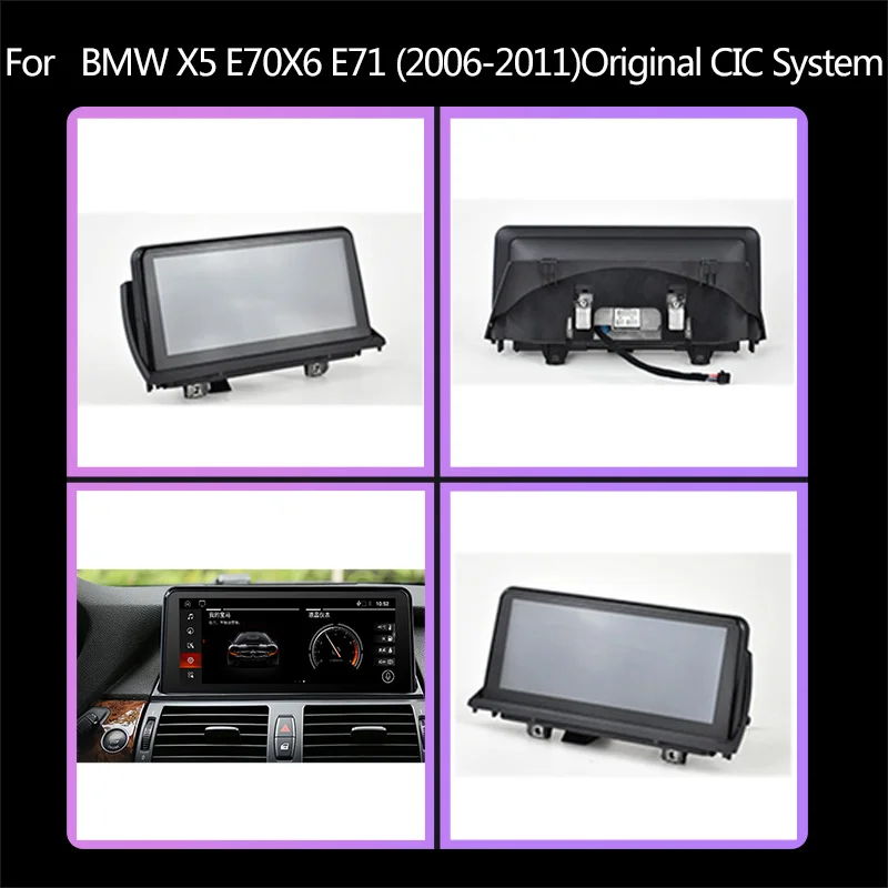 구매 Fnavily 안드로이드 10 자동차 라디오 BMW X5 E70 X6 E71 CCC 멀티미디어 네비게이션 라디오 스테레오 무선 CarPlay GPS 와이파이 5G 10.25