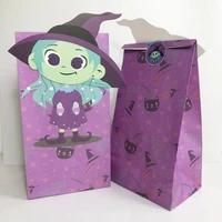 24pcsset halloween party favor open top gift packing paper candy cookie cracker bag treat gift bag wholesale party supplies