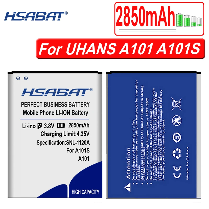 HSABAT 2850mAh аккумулятор для UHANS A101 A101S Бесплатная доставка