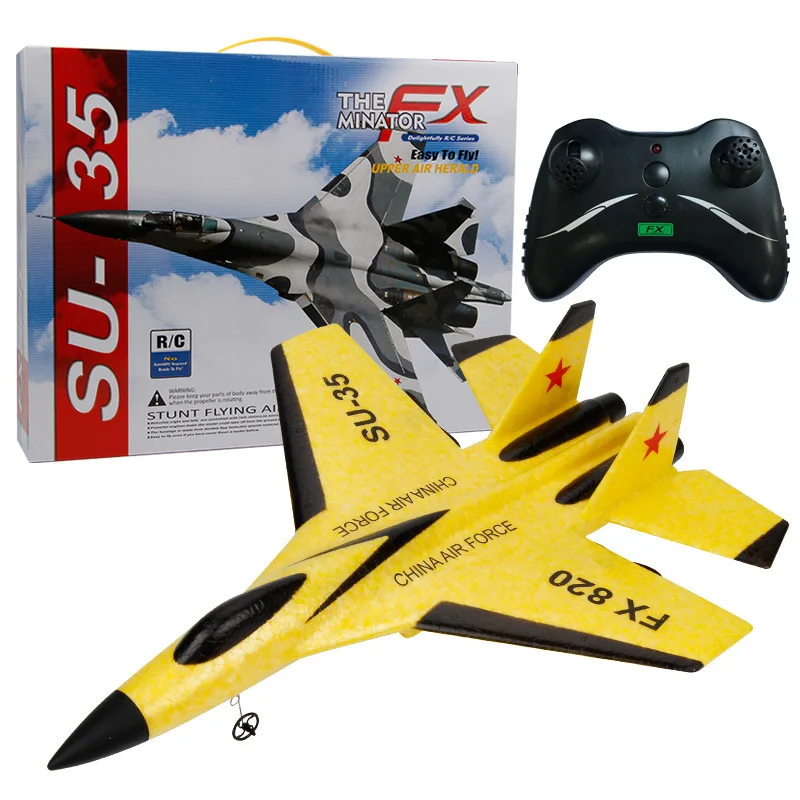 

RC Plane Glider Wingspan EPP FX-820 2.4G 2CH SU-35 RC Airplane UAV Remote Control Toy Plane Aircraft Fighter Fixed Wing Airplan