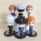 6 шт.компл. Милая японская аниме MegaHouse juютсу Kaisen Yuji Itadori Gojo Satori Fushiguro Megumi аниме игрушечная кукла