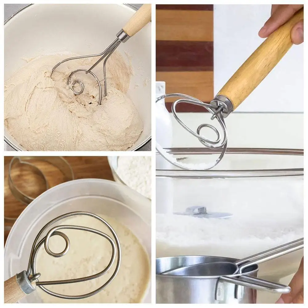 Оригинальный Кухня 13 дюймов Нержавеющая сталь венчик для теста большой датского