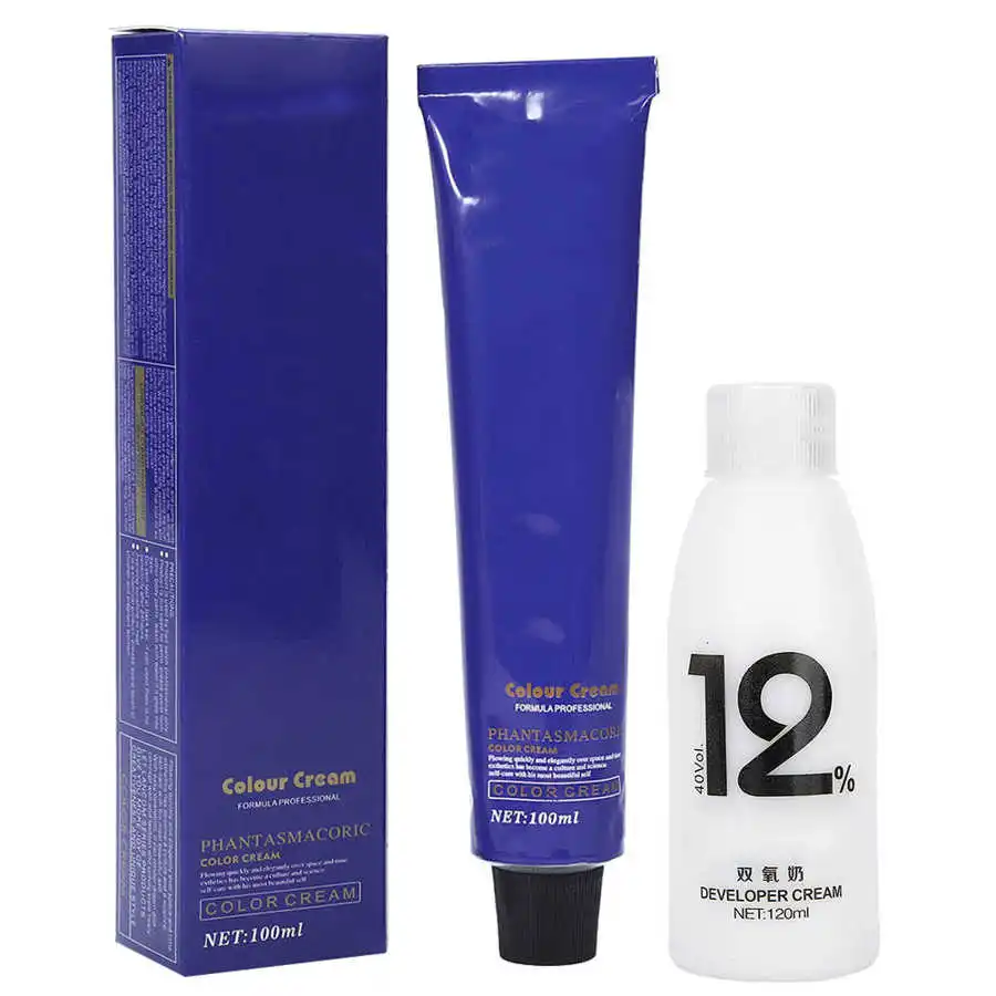 Краска для волос женщин 100 мл/бутылка натуральный цвет Модная красочная краска