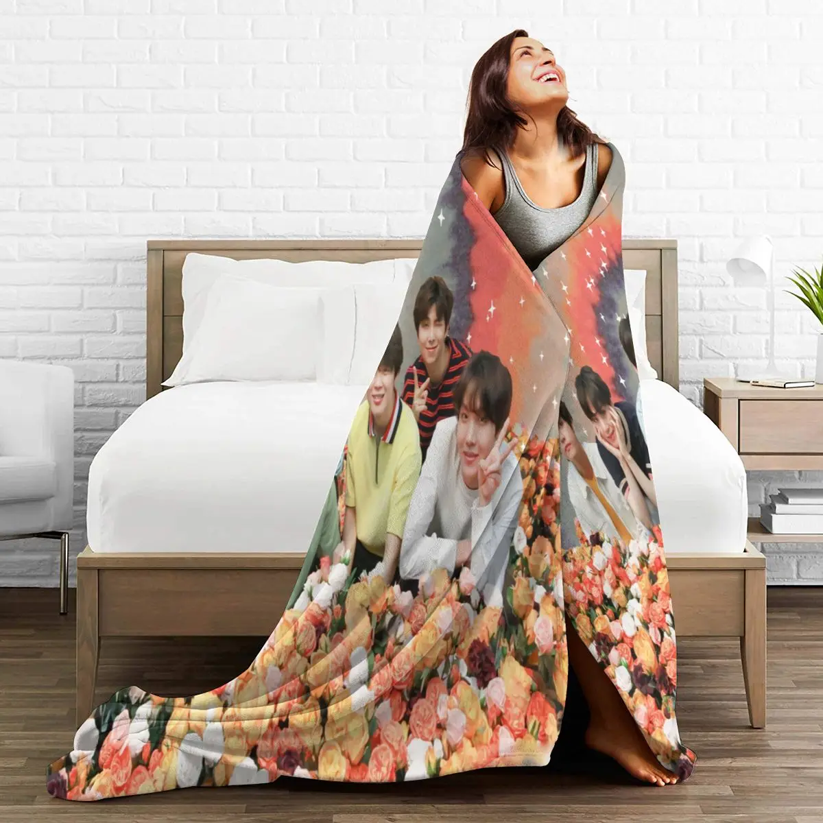 

3D Cartoon Sherpa Blanket Warm Super Soft Flannel Office Nap Bedspread Sofa Bedding Plush Quilt Plaids 295771175
