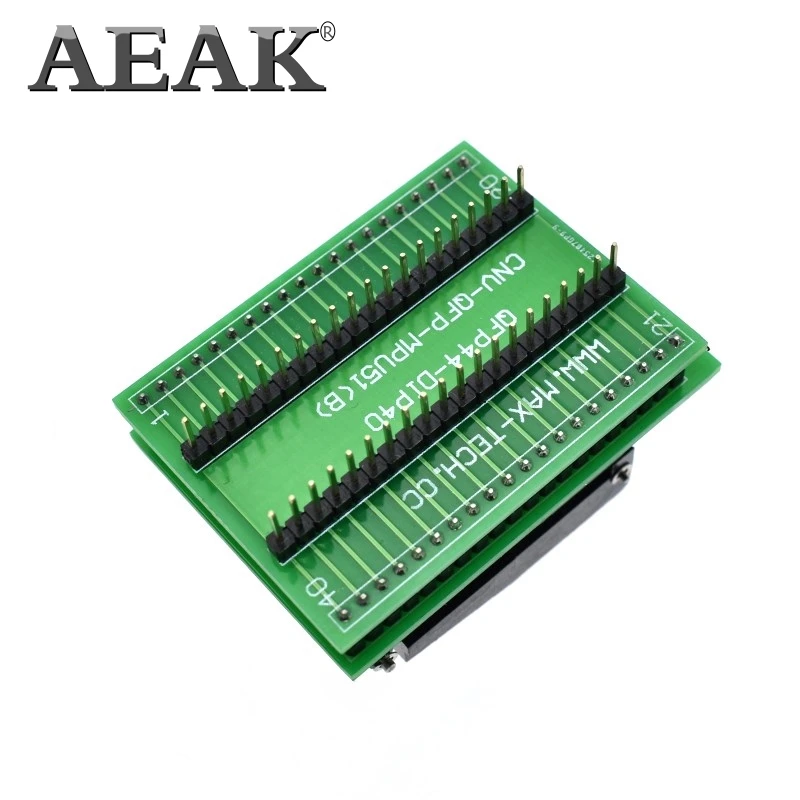 AEAK Высокое качество Чип программист TQFP44 адаптер гнездо dip40 qfp44 ATMEGA16