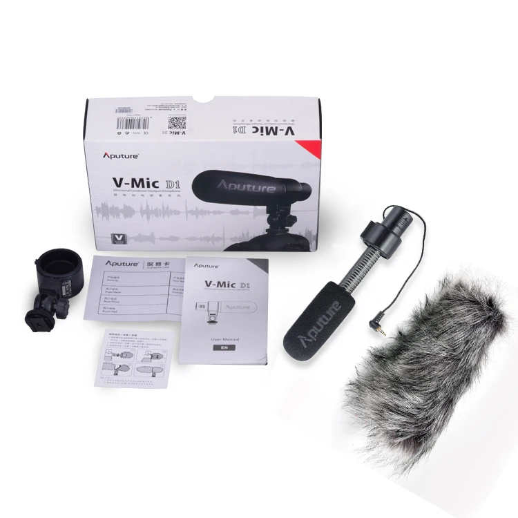 Конденсаторный микрофон Aputure V-Mic D1 для записи видео и интервью на Youtube цифровых