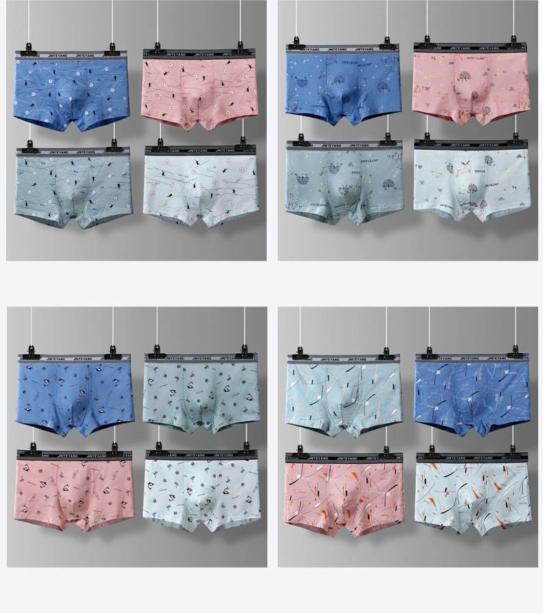 2021 High Quality Underwear Men Cotton Boxer Men's Panties Men Underwear Boxers Boxer Shorts Boxershorts Printed Underpants 4XL