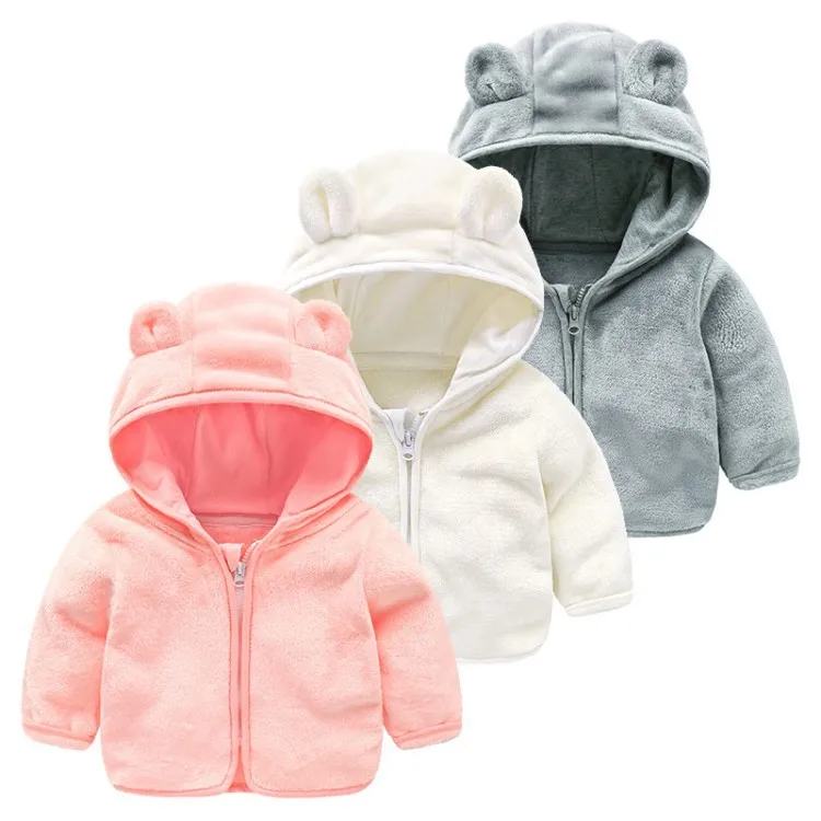 

EuerDoDo Children's Jacket For Girls Baby Winter Clothes Rabbit Ears Kids Coat Warm Boy Outerwear Hooded Thick Infant Clothing
