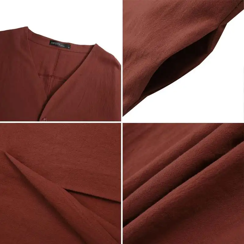 

Elegant Solid Long Tops Women's Thin Jackets ZANZEA Casual Open Front Coats Long Sleeve Cardigans Female Solid Tops Plus Size