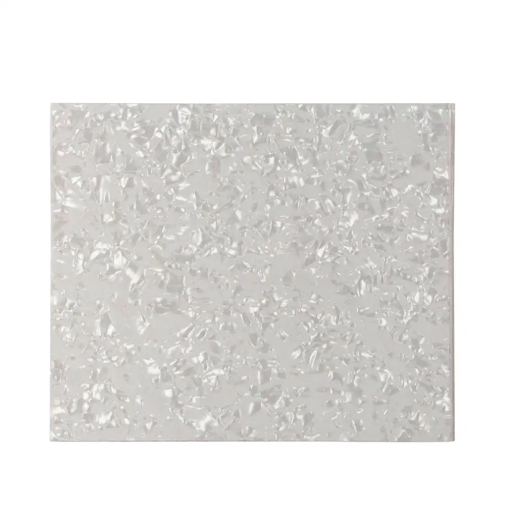 White Pearl Color 1 шт Акустическая гитара накладка пустой лист самоклеющиеся царапины пластины 200*175*0,65 мм, доступно 6 цветов - Цвет: White Pearl Color